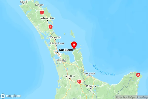 Kaimarama, Waikato Region Map