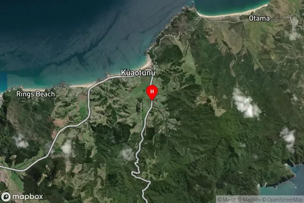 Kuaotunu, Waikato Satellite Map