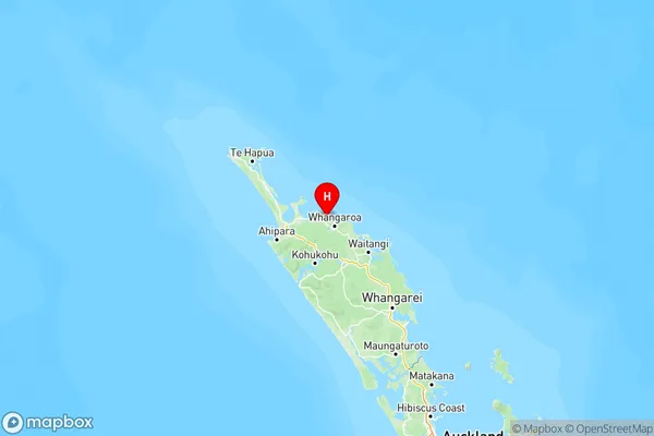 Taupo Bay/Totara North, Northland Region Map