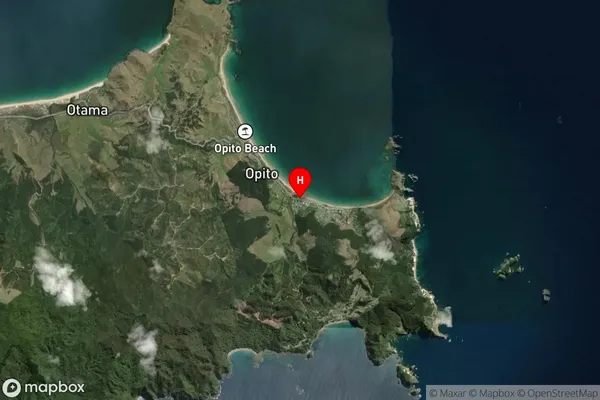 Opito Bay, Waikato Satellite Map