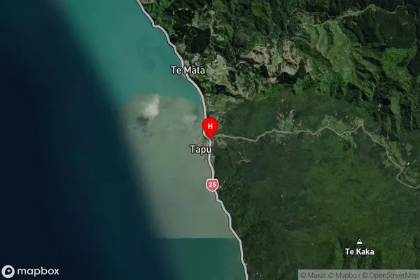 Tapu, Waikato Satellite Map