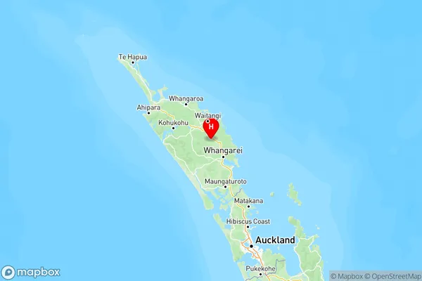 Towai, Northland Region Map