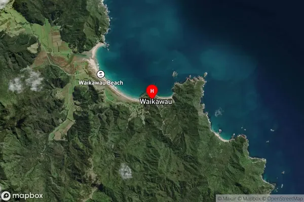 Waikawau, Waikato Satellite Map