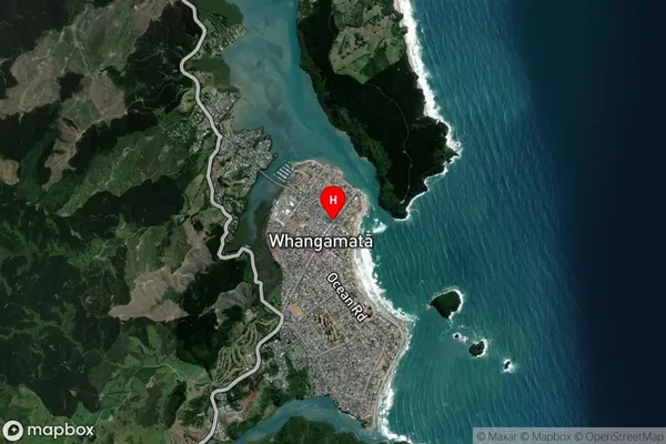 Whangamata, Waikato Satellite Map