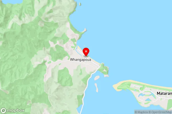 Whangapoua, Waikato Region Map