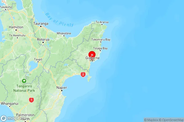 Awapuni, Gisborne Region Map