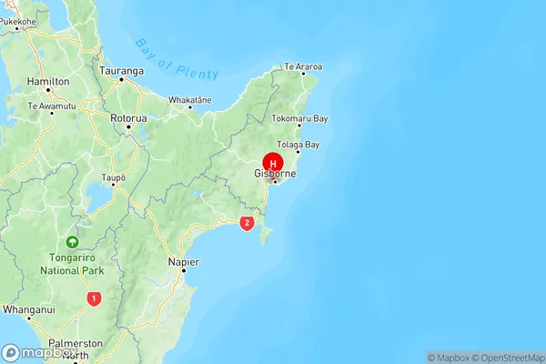 Elgin, Gisborne Region Map