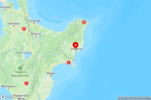 Hexton, Gisborne Region Map