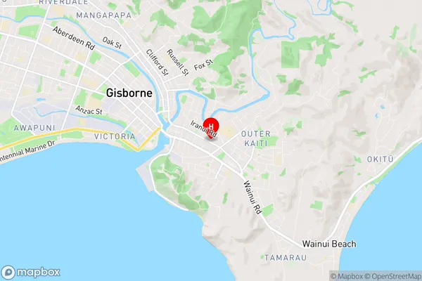 Kaiti, Gisborne Region Map