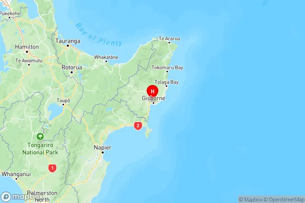 Lytton West, Gisborne Region Map