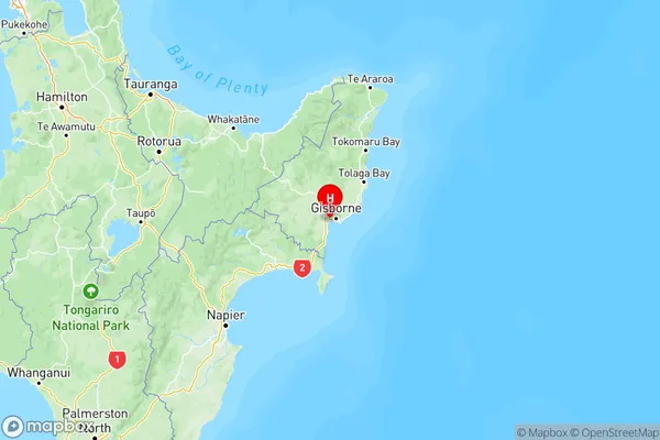 Matawhero, Gisborne Region Map