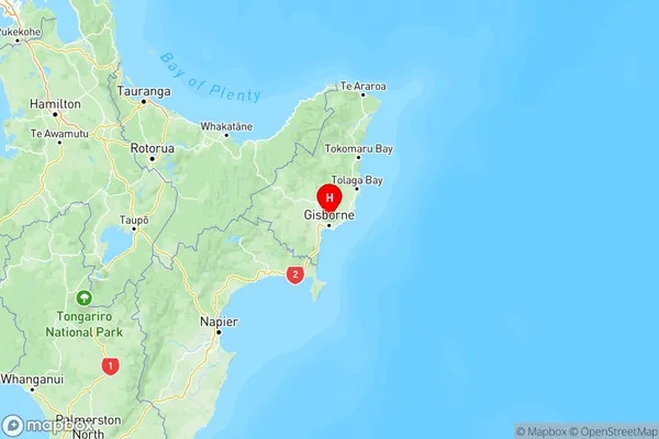 Matokitoki, Gisborne Region Map