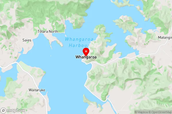 Whangaroa, Northland Region Map