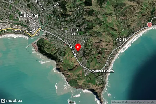 Tamarau, Gisborne Satellite Map