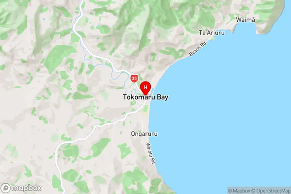 Tokomaru Bay, Gisborne Region Map