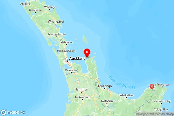 Coromandel, Waikato Region Map