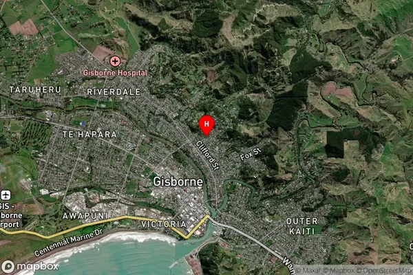 Whataupoko, Gisborne Satellite Map