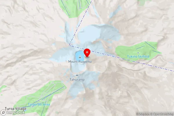 Ruapehu-King Country Surrounds, Central North Island Region Map