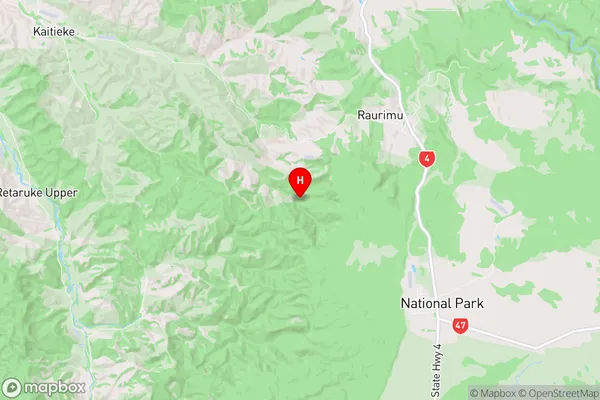 Ruapehu, Central North Island Region Map