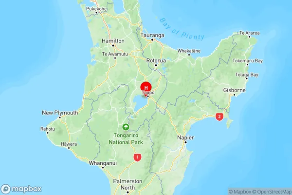 Acacia Bay, Waikato Region Map