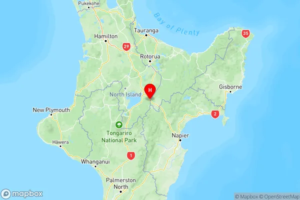 Iwitahi, Central North Island Region Map