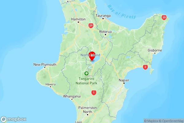 Kuratau, Waikato Region Map