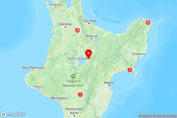 Maunganamu, Waikato Region Map