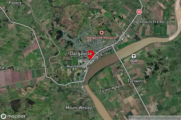 Dargaville Surrounds, Northland Satellite Map