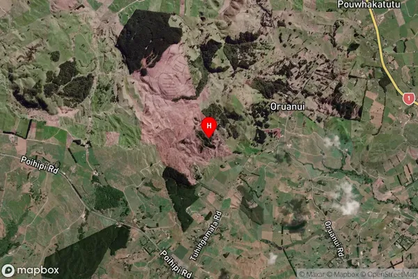 Oruanui, Waikato Satellite Map