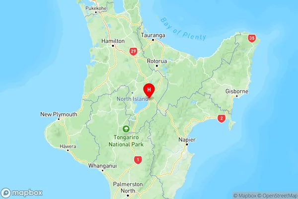 Rainbow Point, Waikato Region Map