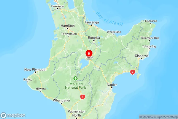 Tahorakuri, Central North Island Region Map