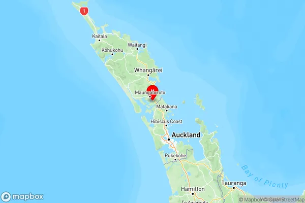 Kaiwaka, Northland Region Map