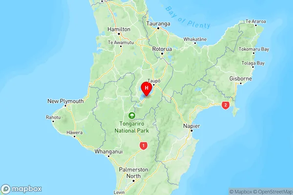 Te Rangiita, Central North Island Region Map