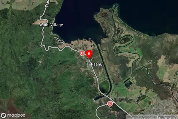 Tokaanu, Central North Island Satellite Map