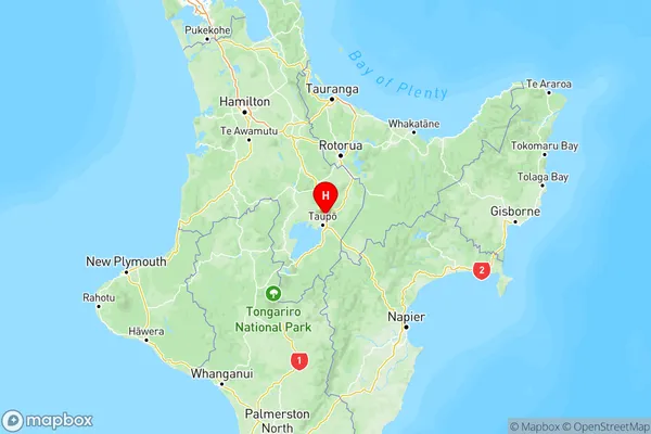 Wairakei and Surrounds, Central North Island Region Map