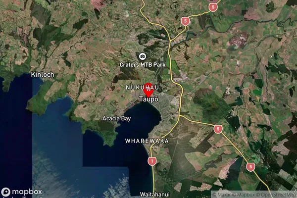 Taupo, Waikato Satellite Map