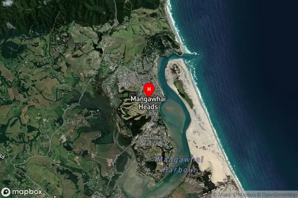 Mangawhai Heads, Northland Satellite Map