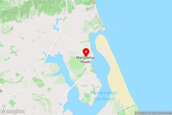 Mangawhai Heads, Northland Region Map