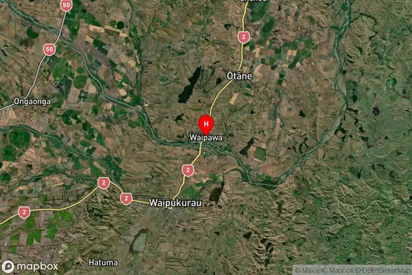 Waipawa, Hawke's Bay Satellite Map