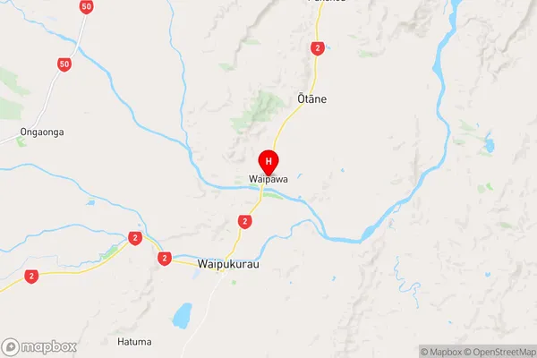 Waipawa, Hawke's Bay Region Map