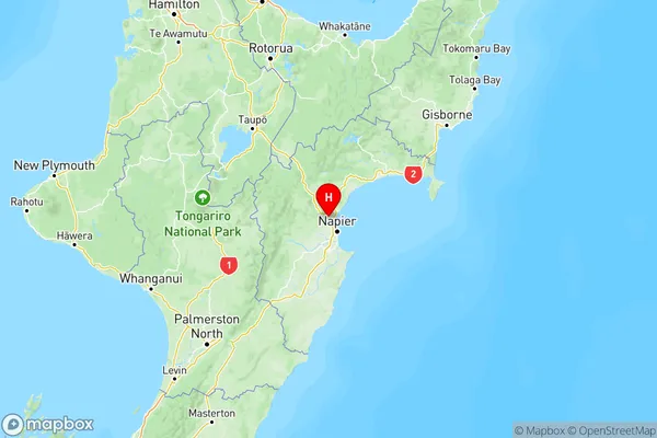 Eskdale, Hawke's Bay Region Map