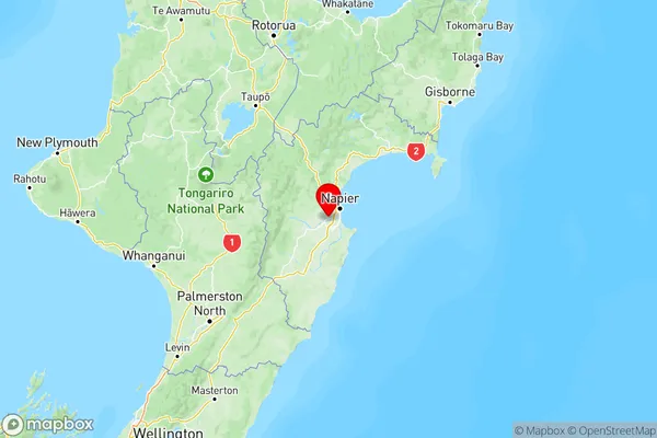 Fernhill, Hawke's Bay Region Map