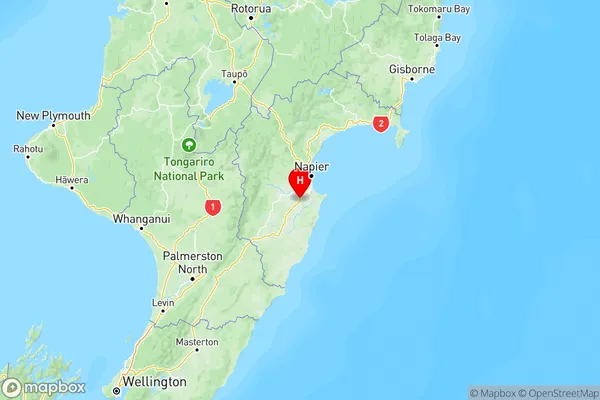 Pakipaki, Hawke's Bay Region Map