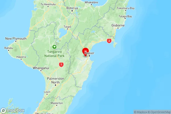 Puketapu, Hawke's Bay Region Map