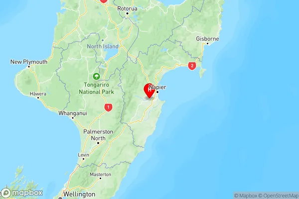 Roys Hill, Hawke's Bay Region Map