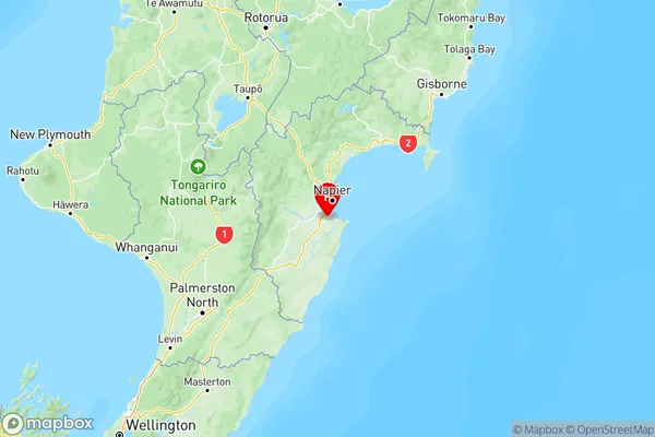 Waipatu, Hawke's Bay Region Map