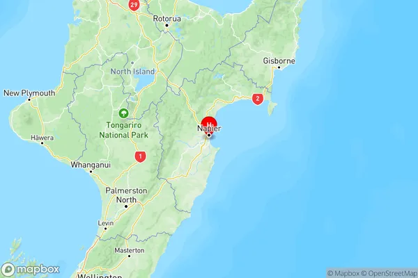 Awatoto, Hawke's Bay Region Map