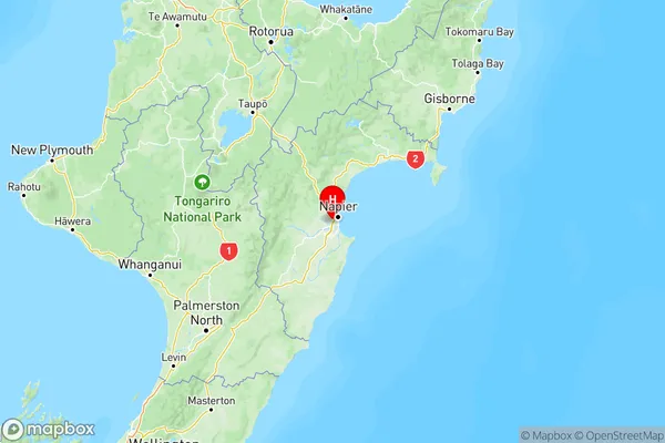 Greenmeadows, Hawke's Bay Region Map