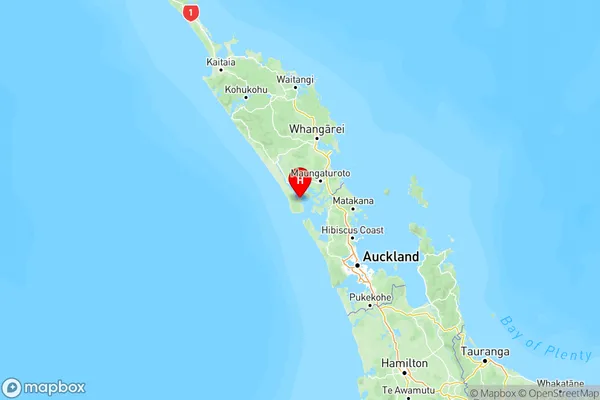 Pouto, Northland Region Map