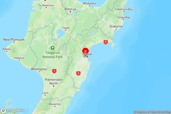 Poraiti, Hawke's Bay Region Map